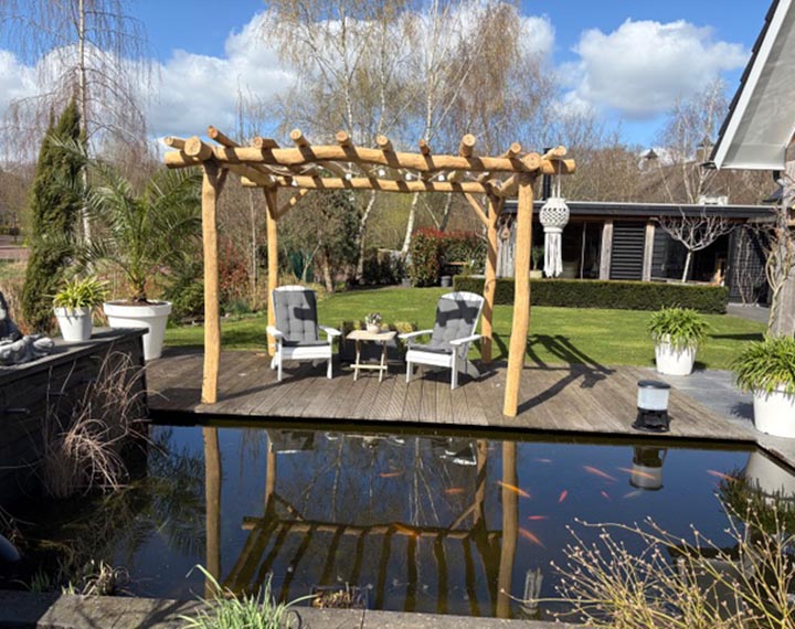 Unieke pergola voor vakantiegevoel in uw tuin